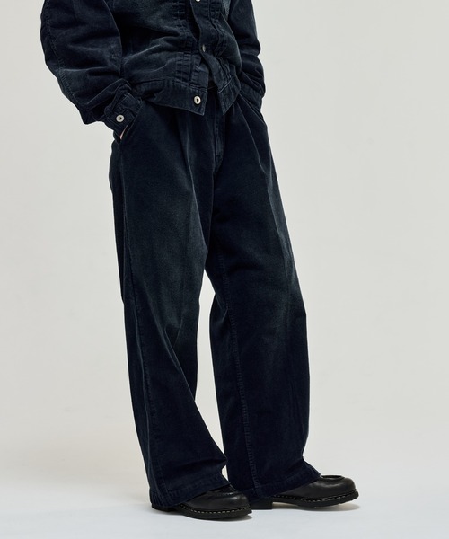 BLEACHED CORDUROY SLACKS / ブリーチコーデュロイスラックス