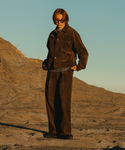 WETTEMPT（ウィテンプト）の「BLEACHED CORDUROY SLACKS / ブリーチコーデュロイスラックス（スラックス・メンズ・ブラック/ブラウン/カーキ/ネイビー・LARGE/SMALL/MEDIUM）」の11枚目の写真