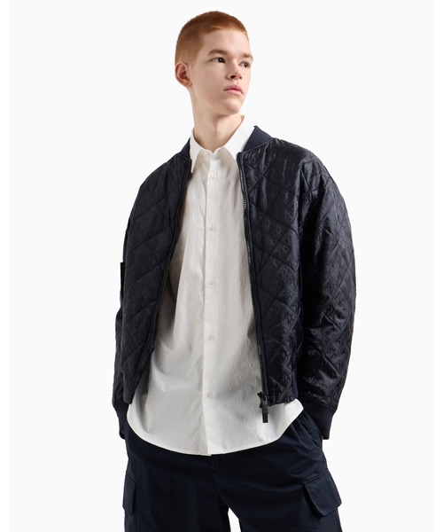ARMANI EXCHANGE(アルマーニエクスチェンジ)の「【A|X アルマーニ エクスチェンジ】オールオーバージャカードロゴ 長袖シャツ/REGULAR(シャツ/ブラウス・メンズ・ダークグリーン/ダークネイビー/ホワイト・X-SMALL/X-LARGE/MEDIUM/LARGE/SMALL)」の10枚目の写真