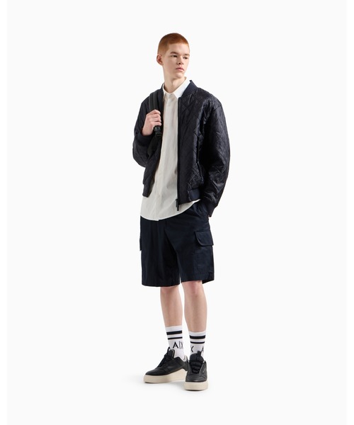 ARMANI EXCHANGE(アルマーニエクスチェンジ)の「【A|X アルマーニ エクスチェンジ】オールオーバージャカードロゴ 長袖シャツ/REGULAR(シャツ/ブラウス・メンズ・ダークグリーン/ダークネイビー/ホワイト・X-SMALL/X-LARGE/MEDIUM/LARGE/SMALL)」の11枚目の写真