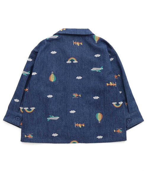 BIT'Z（ビッツ）の「空の冒険刺繍柄シャツジャケット（シャツ/ブラウス・キッズ・インディゴブルー/その他10・80/90/95/100/110/120）」の12枚目の写真