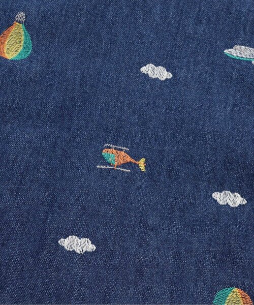 BIT'Z（ビッツ）の「空の冒険刺繍柄シャツジャケット（シャツ/ブラウス・キッズ・インディゴブルー/その他10・80/90/95/100/110/120）」の15枚目の写真