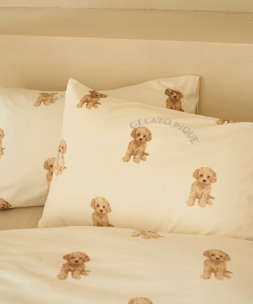 gelato pique ジェラートピケ　ピローケース　DOG トイプードル セール】【Sleep】トイプードルジャガードピローケース（寝具
