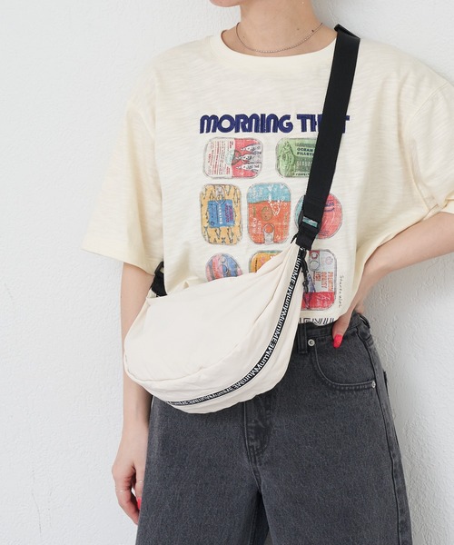 CIAOPANIC TYPY（チャオパニックティピー）の「【2025年S/S新作】【MumME】止水ナイロンハーフムーンショルダーBAG（ショルダーバッグ・レディース・ブラック/グレー/オフホワイト・ONE SIZE）」の17枚目の写真