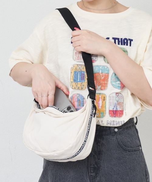 CIAOPANIC TYPY（チャオパニックティピー）の「【2025年S/S新作】【MumME】止水ナイロンハーフムーンショルダーBAG（ショルダーバッグ・レディース・ブラック/グレー/オフホワイト・ONE SIZE）」の16枚目の写真