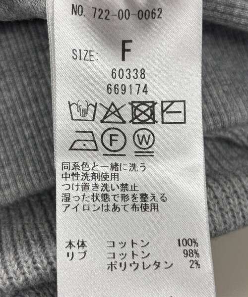 SHIPS any（シップス エニィ）の「SHIPS any:〈手洗い可能〉サカリバ スナップ スタンドカラー ブルゾン カットソー（Tシャツ/カットソー・レディース・グレー/ナチュラル/ネイビー・ONE SIZE）」の21枚目の写真