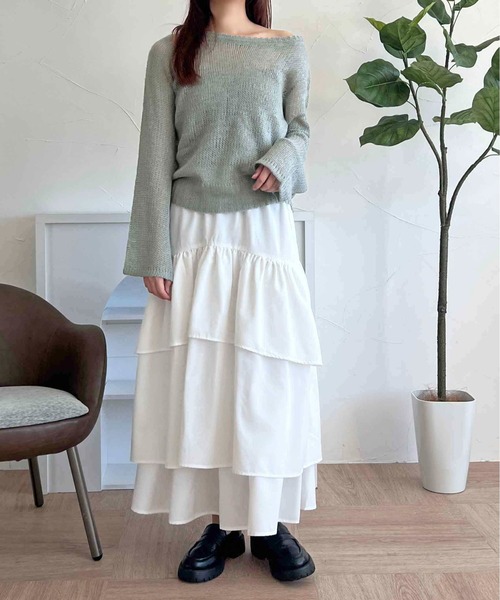 セール】【apres jour clair】ラメシアーニット【ZOZOTOWN限定アイテム