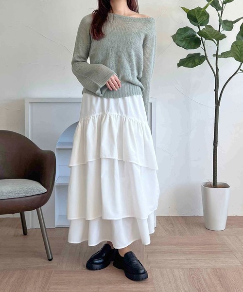 apres jour clair(アプレジュールクレア)の「【apres jour clair】ラメシアーニット【ZOZOTOWN限定アイテム】(ニット/セーター・レディース・ネイビー/グレー系その他/ピンクベージュ/アイボリー・X-LARGE/フリー)」の20枚目の写真