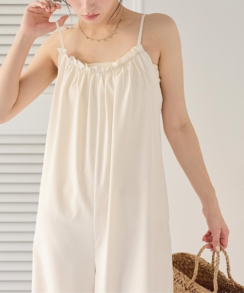 SEA DRESS（シードレス）の「3点セット/キャミソールオールインワン×ビキニ/水着（水着・レディース・ブラック/ダークブラウン/アイボリー・S/MT/L/M）」の9枚目の写真