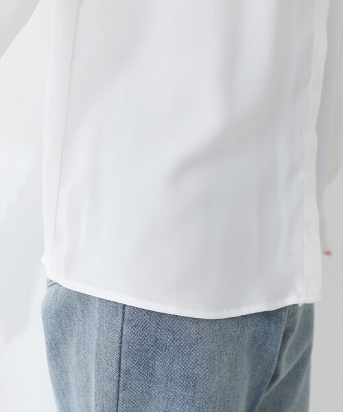 natural couture(ナチュラルクチュール)の「【WEB限定】配色刺繍衿レトロブラウス(シャツ/ブラウス・レディース・サックスブルー/オフホワイト/ブラウン・FREE)」の16枚目の写真