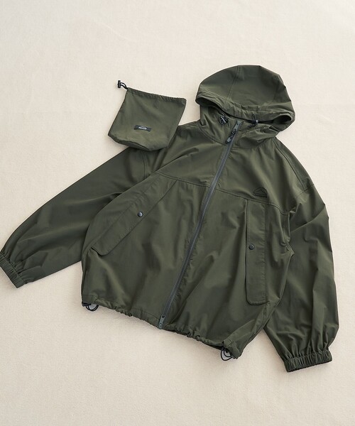 coen（コーエン）の「【C.Mt】パッカブルマウンテンパーカー（マウンテンパーカー・レディース・オリーブ/ブラック・M/L）」の15枚目の写真