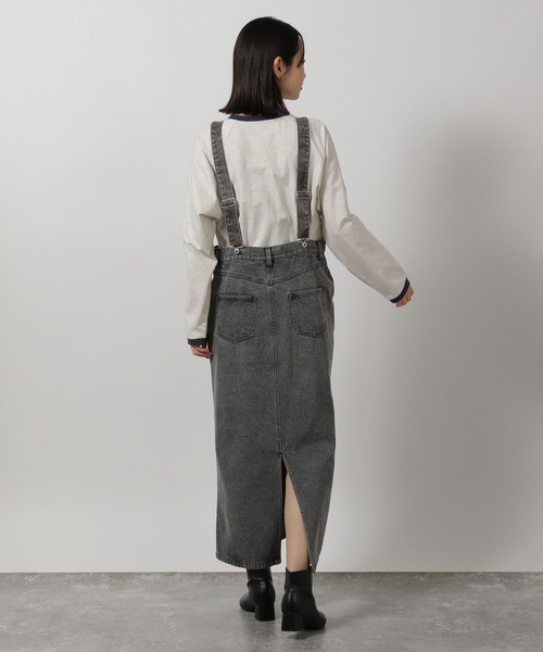 LAKOLE（ラコレ）の「リンガーロゴ長袖T / 318744（Tシャツ/カットソー・レディース・オートミール/チャコール/アイボリー・FREE）」の14枚目の写真