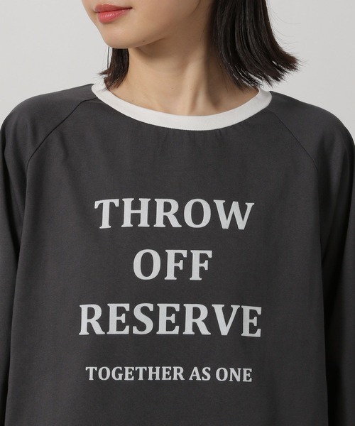 LAKOLE（ラコレ）の「リンガーロゴ長袖T / 318744（Tシャツ/カットソー・レディース・オートミール/チャコール/アイボリー・FREE）」の20枚目の写真