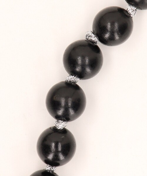 FREAK'S STORE（フリークスストア）の「Casselini/キャセリーニ プリントフリル スマホショルダー/スマホストラップ（ネックレス・レディース・オフホワイト/ブルー/ブラック・ONE SIZE）」の5枚目の写真