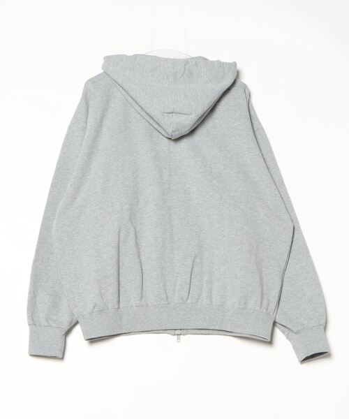 WudgeBoy（ワッジボーイ）の「basic logo zip foodie（パーカー・メンズ・アイボリー/ネイビー系/ピンク/イエロー/グレー/スミクロ・SMALL/LARGE/MEDIUM）」の11枚目の写真