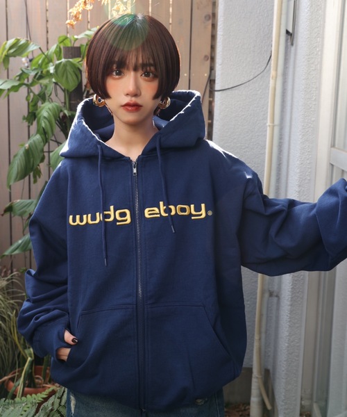 wudgeboy ジップパーカー パーカー WudgeBoy 「WudgeBoy」 ジップアップパーカー LARGE グレー