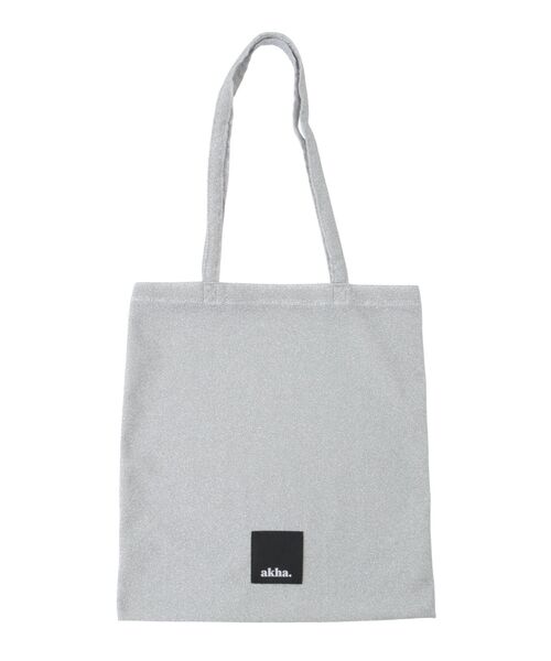 CRAFT STANDARD BOUTIQUE(クラフトスタンダードブティック)の「【追加】akha. ラメトート ◆(トートバッグ・レディース・シルバー/ブラック/ライトピンク/サックスブルー・FREE)」の8枚目の写真