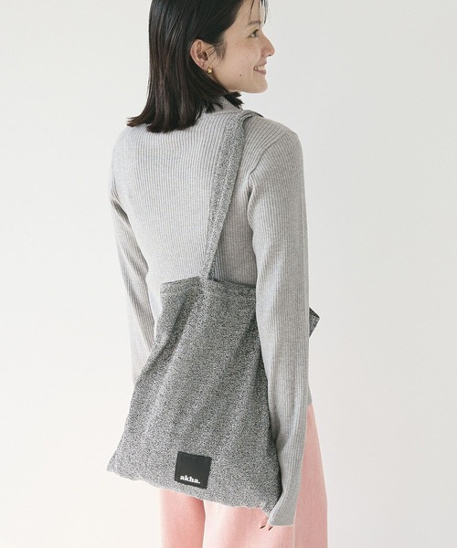 CRAFT STANDARD BOUTIQUE(クラフトスタンダードブティック)の「【追加】akha. ラメトート ◆(トートバッグ・レディース・シルバー/ブラック/ライトピンク/サックスブルー・FREE)」の1枚目の写真