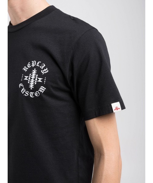 REPLAY（リプレイ）の「コットンジャ－ジープリントＴシャツ（Tシャツ/カットソー・メンズ・ホワイト/ブラック・MEDIUM/LARGE/X-LARGE/SMALL）」の5枚目の写真