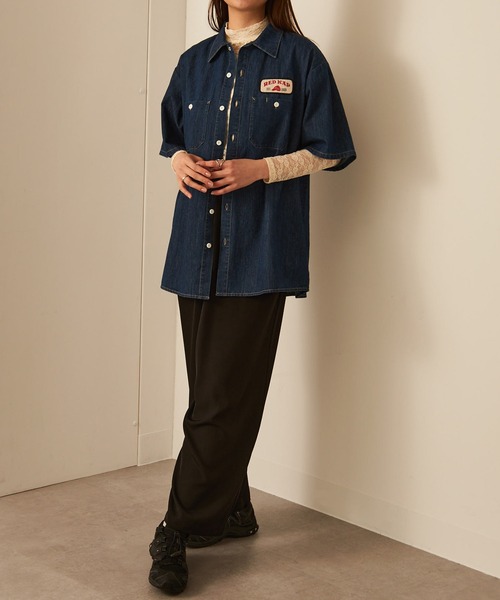 RED KAP（レッドキャップ）の「【RED KAP】限定商品 インダストリアルワークデニムシャンブレー ショートスリーブシャツ/半袖シャツ（シャツ/ブラウス・メンズ・ブルー/インディゴブルー・S/LL/L/M）」の16枚目の写真