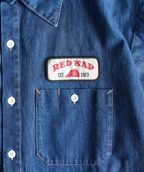 RED KAP（レッドキャップ）の「【RED KAP】限定商品 インダストリアルワークデニムシャンブレー ショートスリーブシャツ/半袖シャツ（シャツ/ブラウス・メンズ・ブルー/インディゴブルー・S/LL/L/M）」の13枚目の写真
