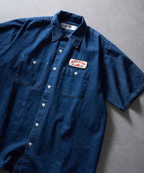 RED KAP（レッドキャップ）の「【RED KAP】限定商品 インダストリアルワークデニムシャンブレー ショートスリーブシャツ/半袖シャツ（シャツ/ブラウス・メンズ・ブルー/インディゴブルー・S/LL/L/M）」の15枚目の写真