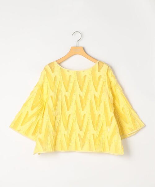 NOLLEY’S Sophi(ノーリーズソフィ)の「《セットアップ対応》キラキラカットジャガード2WAYブラウス(シャツ/ブラウス・レディース・イエロー系その他/ホワイト系その他2・38)」の20枚目の写真