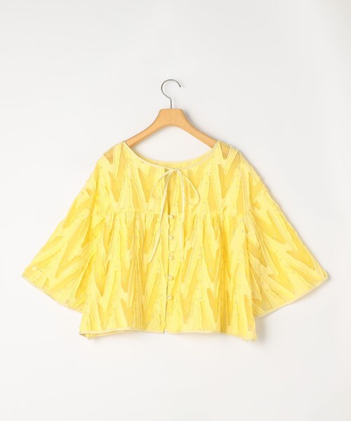NOLLEY’S Sophi(ノーリーズソフィ)の「《セットアップ対応》キラキラカットジャガード2WAYブラウス(シャツ/ブラウス・レディース・イエロー系その他/ホワイト系その他2・38)」の21枚目の写真