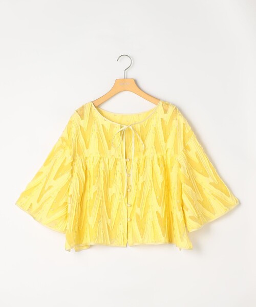 NOLLEY’S Sophi(ノーリーズソフィ)の「《セットアップ対応》キラキラカットジャガード2WAYブラウス(シャツ/ブラウス・レディース・イエロー系その他/ホワイト系その他2・38)」の22枚目の写真