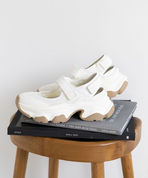 RAGEBLUE（レイジブルー）の「メッシュスニーカーサンダル（サンダル・レディース・ホワイト/ブラック・MEDIUM/LARGE）」の3枚目の写真