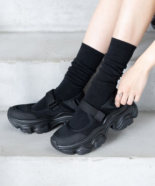 RAGEBLUE（レイジブルー）の「メッシュスニーカーサンダル（サンダル・レディース・ホワイト/ブラック・MEDIUM/LARGE）」の5枚目の写真