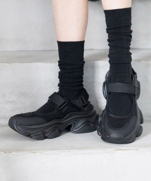 RAGEBLUE（レイジブルー）の「メッシュスニーカーサンダル（サンダル・レディース・ホワイト/ブラック・MEDIUM/LARGE）」の6枚目の写真