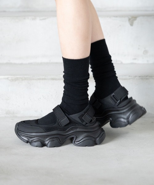 RAGEBLUE（レイジブルー）の「メッシュスニーカーサンダル（サンダル・レディース・ホワイト/ブラック・MEDIUM/LARGE）」の7枚目の写真