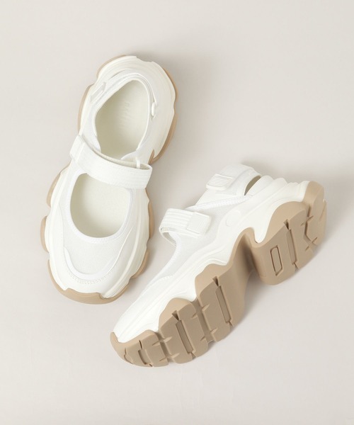 RAGEBLUE（レイジブルー）の「メッシュスニーカーサンダル（サンダル・レディース・ホワイト/ブラック・MEDIUM/LARGE）」の9枚目の写真