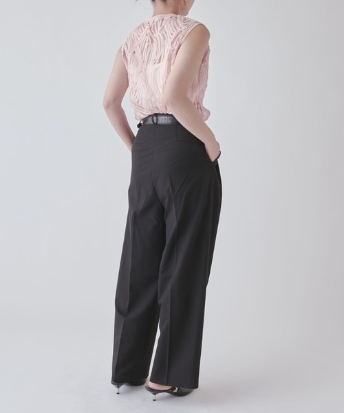 Lui's（ルイス）の「刺繍レースタンクトップ（Tシャツ/カットソー・レディース・ベージュ/ピンク/ブラック/アイボリー/ライトグレー・FREE）」の14枚目の写真