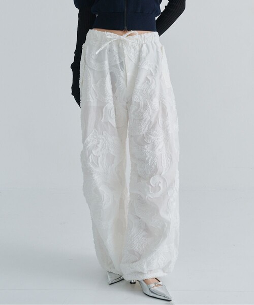 TAAKK（ターク）の「【TAAKK/ターク】PARACHUTE PANTS/パラシュートパンツ（その他パンツ・レディース・ブラック/ホワイト・2/1）」の2枚目の写真
