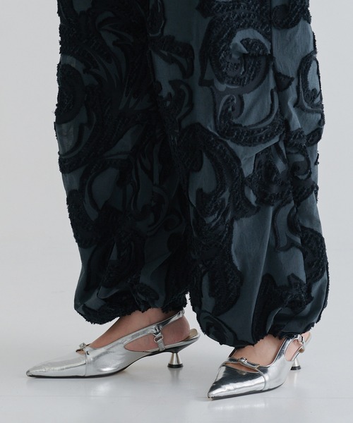 TAAKK（ターク）の「【TAAKK/ターク】PARACHUTE PANTS/パラシュートパンツ（その他パンツ・レディース・ブラック/ホワイト・2/1）」の12枚目の写真