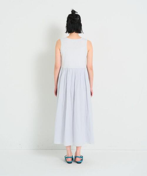 conges payes ADIEU TRISTESSE（コンジェ ペイエ アデュートリステス）の「◆2重布帛ノースリーブワンピース（ワンピース・レディース・サックスブルー/グリーン/パープル/ブラック・FREE）」の18枚目の写真