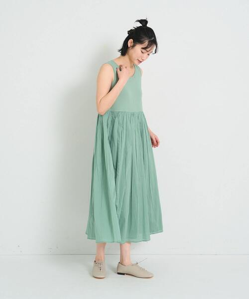 セール】◇2重布帛ノースリーブワンピース（ワンピース