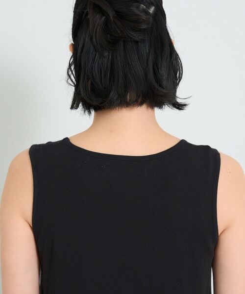 conges payes ADIEU TRISTESSE（コンジェ ペイエ アデュートリステス）の「◆2重布帛ノースリーブワンピース（ワンピース・レディース・サックスブルー/グリーン/パープル/ブラック・FREE）」の11枚目の写真