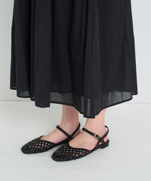 conges payes ADIEU TRISTESSE（コンジェ ペイエ アデュートリステス）の「◆2重布帛ノースリーブワンピース（ワンピース・レディース・サックスブルー/グリーン/パープル/ブラック・FREE）」の12枚目の写真