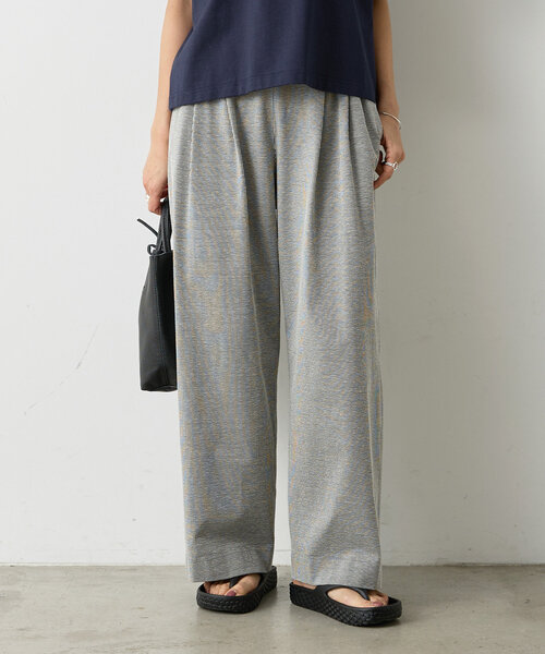 BEARDSLEY（ビアズリー）の「ストライプサッカーパンツ（その他パンツ・レディース・ブラック/カーキ・FREE）」の2枚目の写真