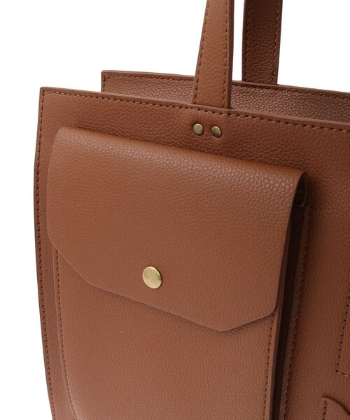 AMERICAN HOLIC(アメリカンホリック)の「マルチポケットスクエアA4ショルダートートバッグ(トートバッグ・レディース・ブラック/キャメル・FREE)」の10枚目の写真