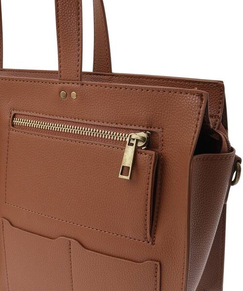 AMERICAN HOLIC(アメリカンホリック)の「マルチポケットスクエアA4ショルダートートバッグ(トートバッグ・レディース・ブラック/キャメル・FREE)」の11枚目の写真