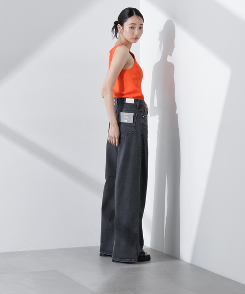 Lee（リー）の「Lee/WIDE(セットアップ可)（デニムパンツ・レディース・ライトブルー/ブラック・M/S）」の5枚目の写真