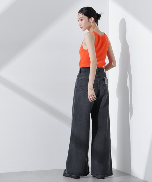 Lee（リー）の「Lee/WIDE(セットアップ可)（デニムパンツ・レディース・ライトブルー/ブラック・M/S）」の6枚目の写真