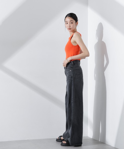 Lee（リー）の「Lee/WIDE(セットアップ可)（デニムパンツ・レディース・ライトブルー/ブラック・M/S）」の19枚目の写真