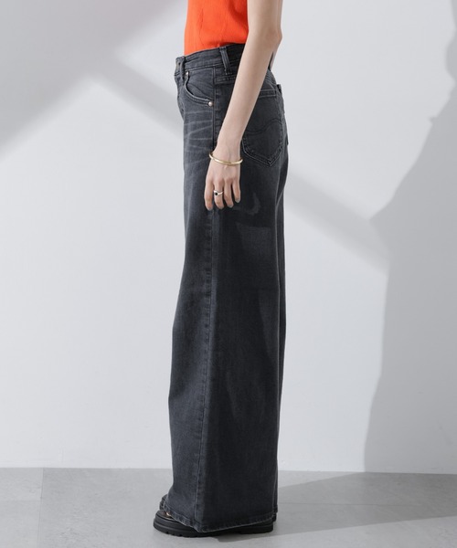 Lee（リー）の「Lee/WIDE(セットアップ可)（デニムパンツ・レディース・ライトブルー/ブラック・M/S）」の10枚目の写真