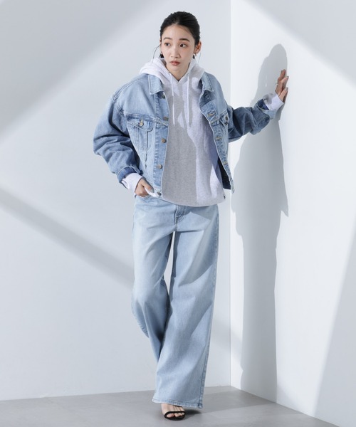 Lee（リー）の「Lee/WIDE(セットアップ可)（デニムパンツ・レディース・ライトブルー/ブラック・M/S）」の21枚目の写真