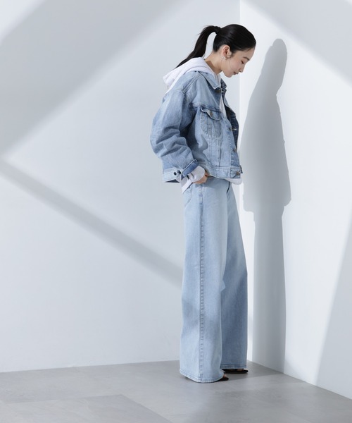 Lee（リー）の「Lee/WIDE(セットアップ可)（デニムパンツ・レディース・ライトブルー/ブラック・M/S）」の16枚目の写真